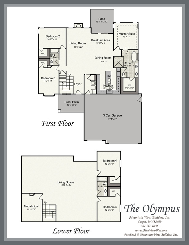 The Olympus by Mountain View Builders of Casper Wyoming